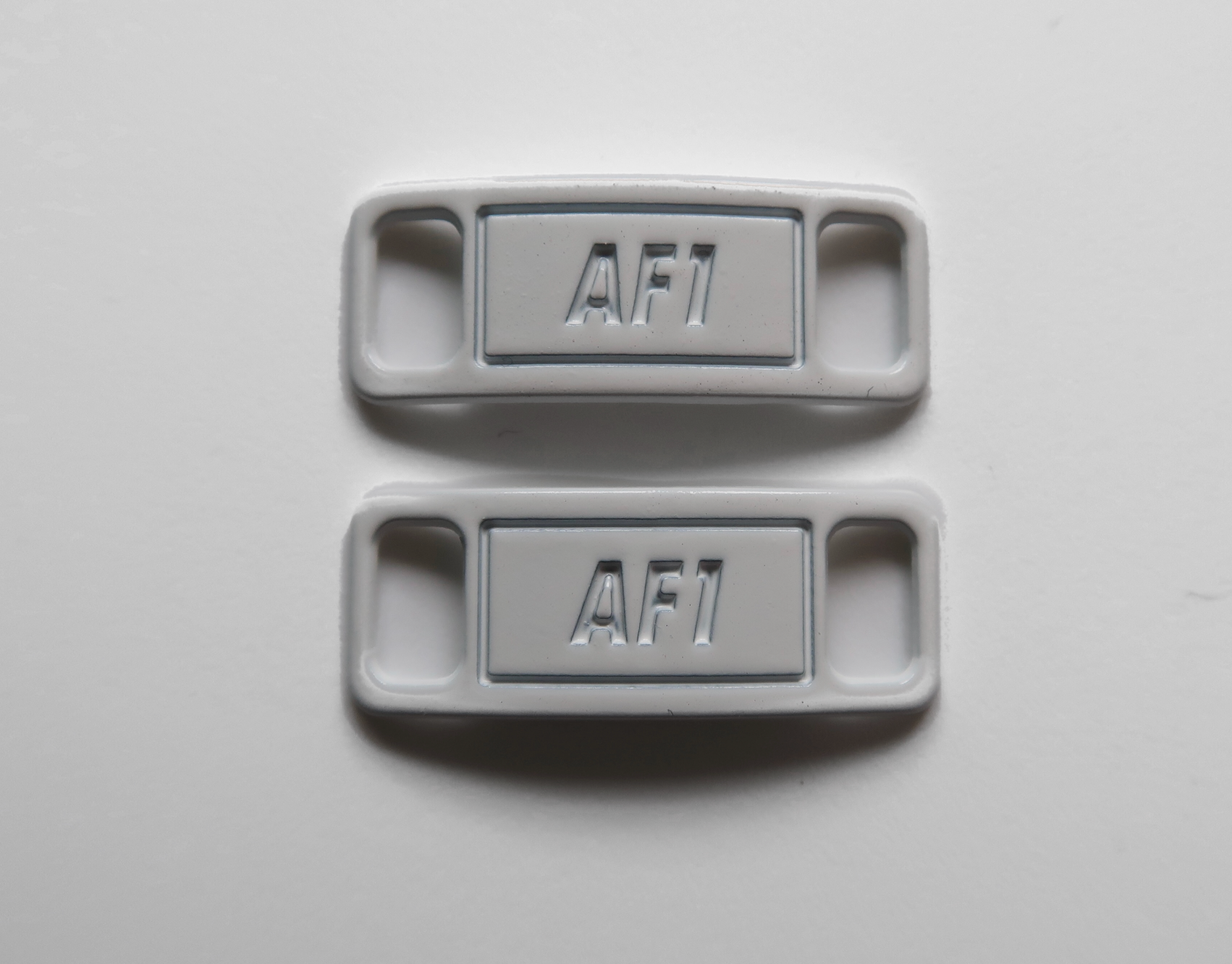 White AF1 Shoe Buckle JJ Customs