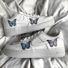 Load image into Gallery viewer, Delicate Purple and Blue Butterflies AF1
