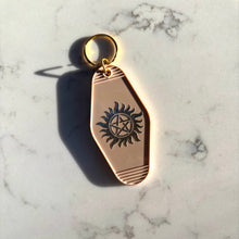 Load image into Gallery viewer, Supernatural Symbol Keyring
