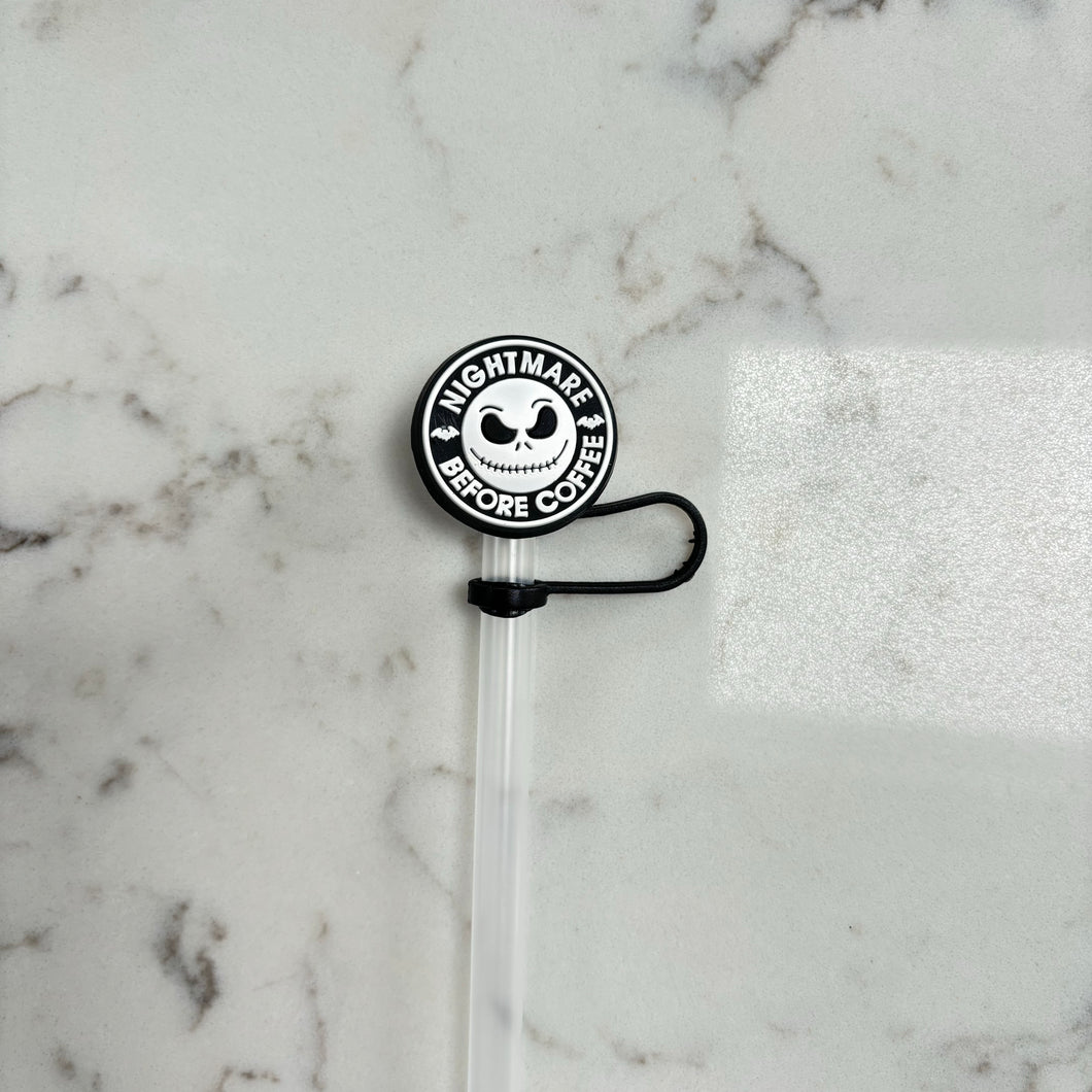 Nightmare before coffee Straw Topper