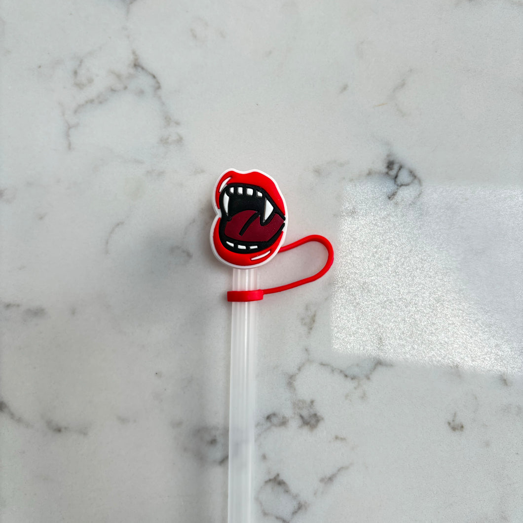 Vampire Teeth Straw Topper