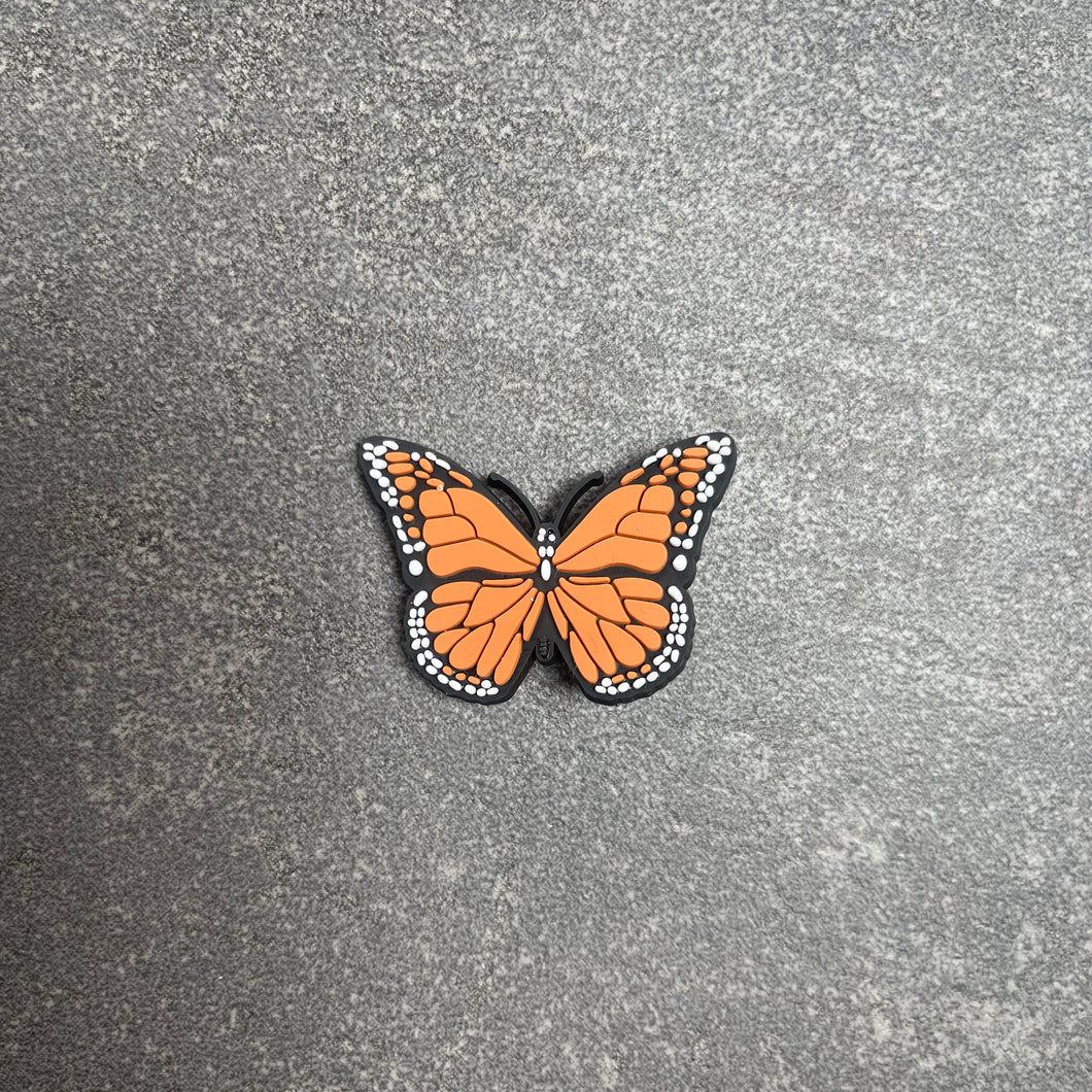 Large Orange Butterfly Charm