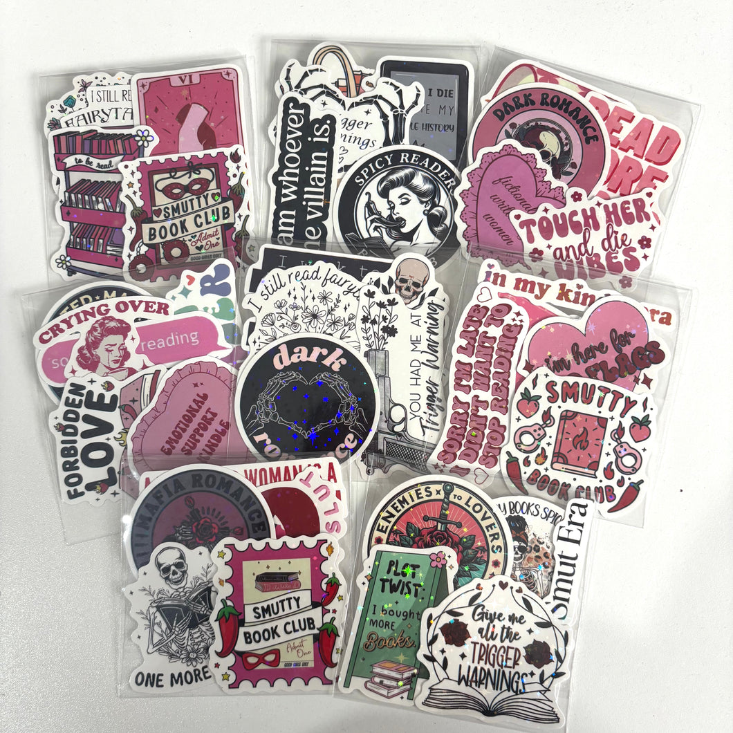 Sparkly Book Lover Sticker Pack