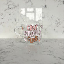 Load image into Gallery viewer, Cosy Readers Glass Mug
