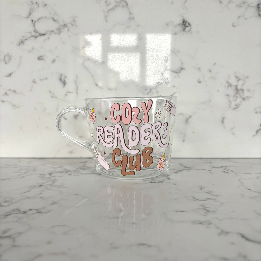 Cosy Readers Glass Mug