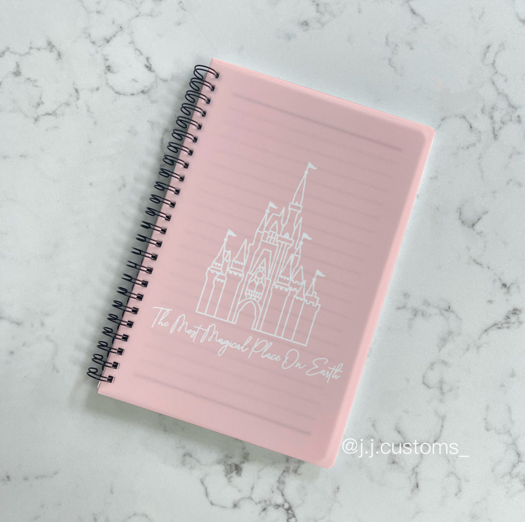 Most Magical Place Notebook (Choose colour)