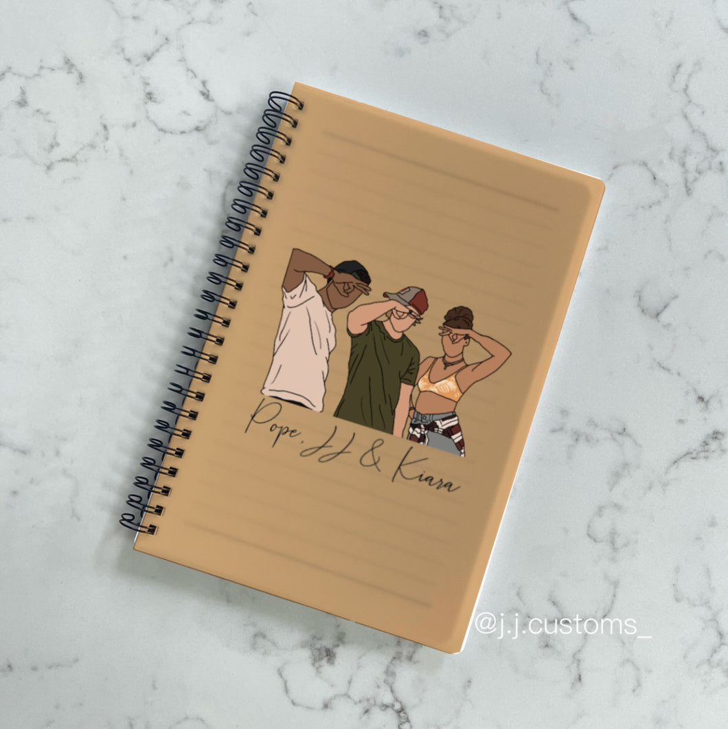 Pope, JJ & Kiara Notebook