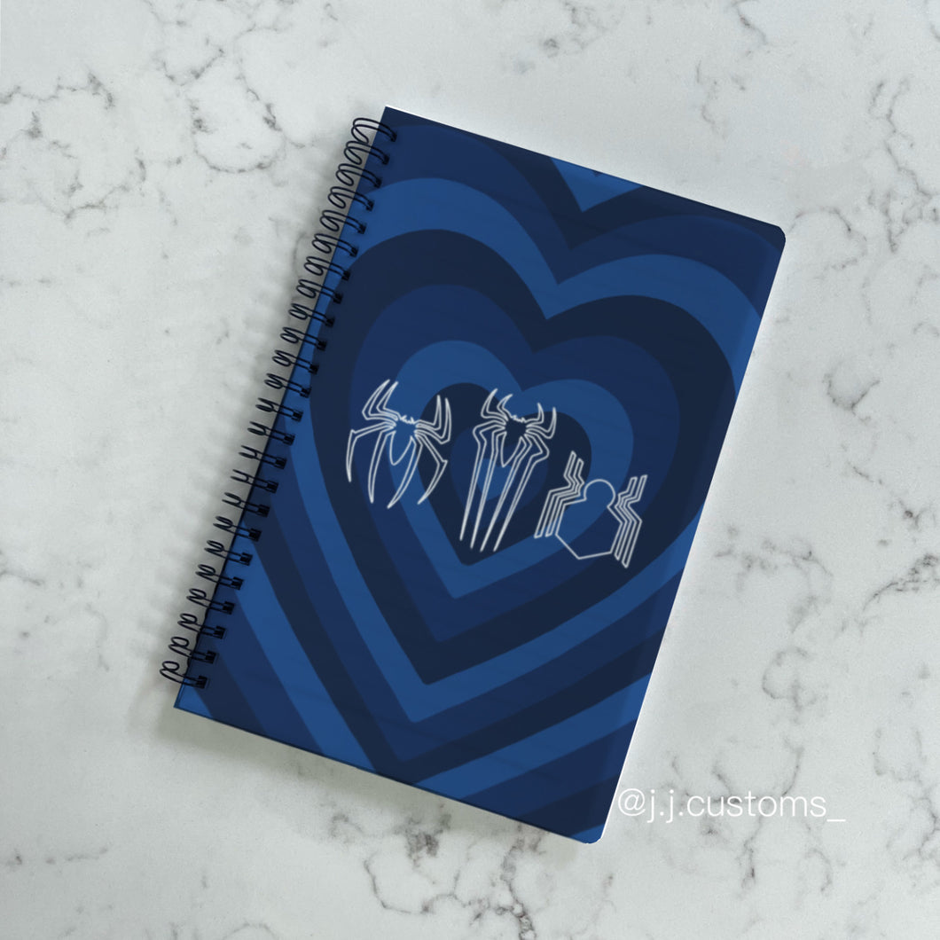 Spidey Blue Heart Notebook