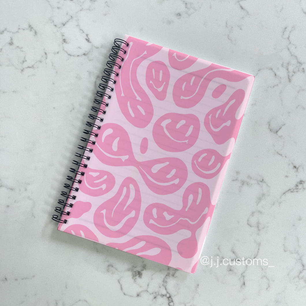 Pink Smiley Notebook