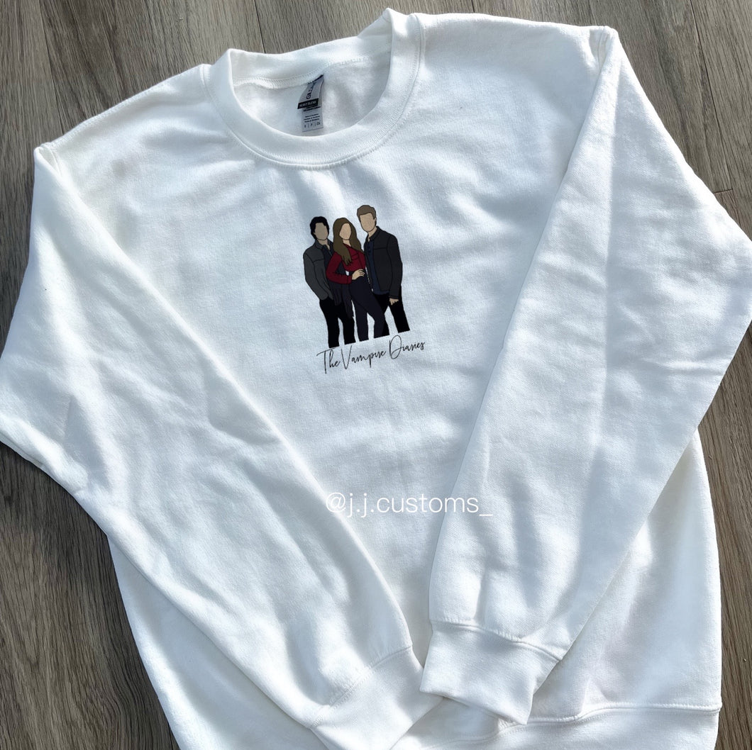 Damon, Elena & Stefan Sweatshirt