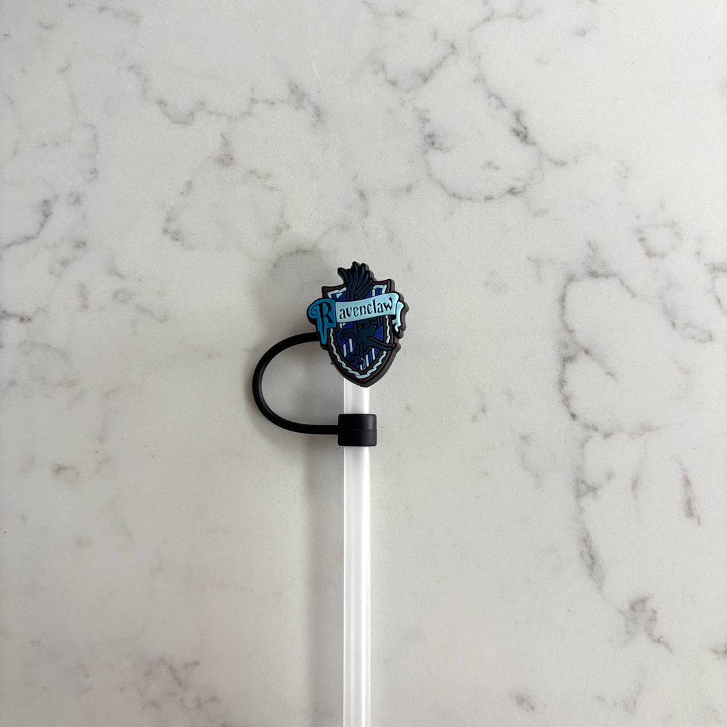 Blue House Straw Topper