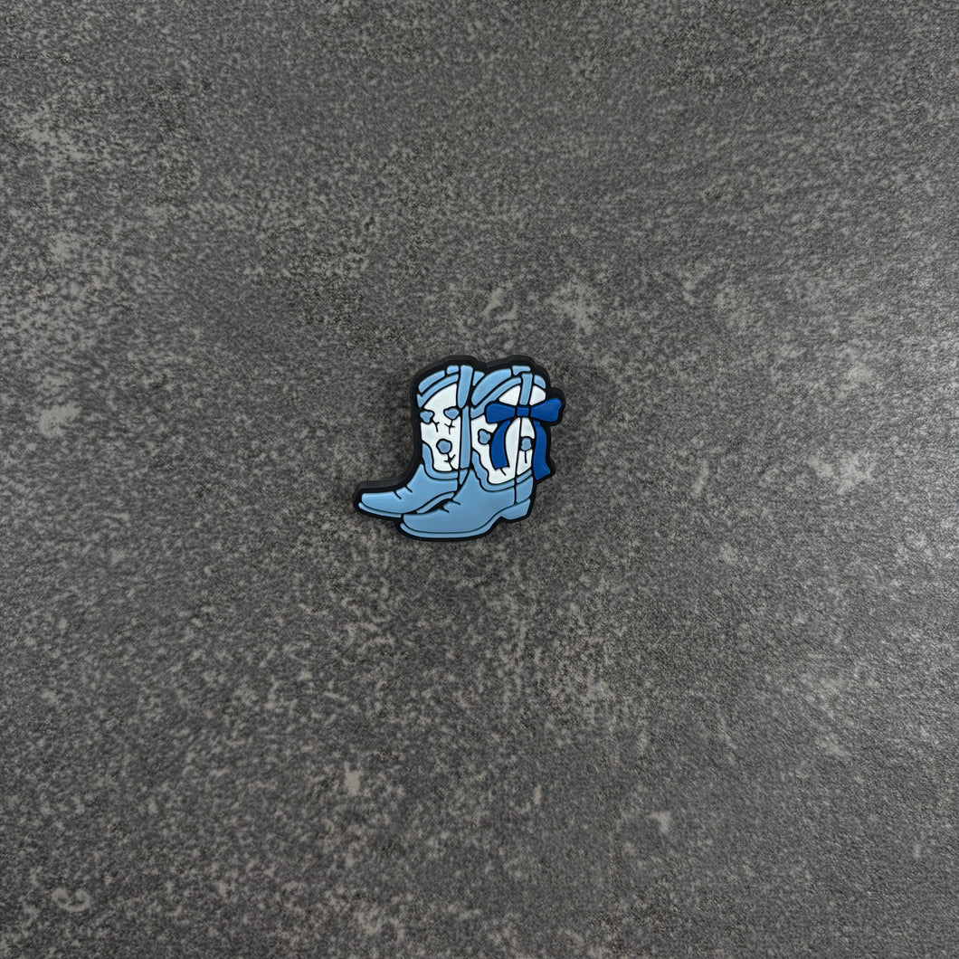Blue Cowgirl Boot Charm
