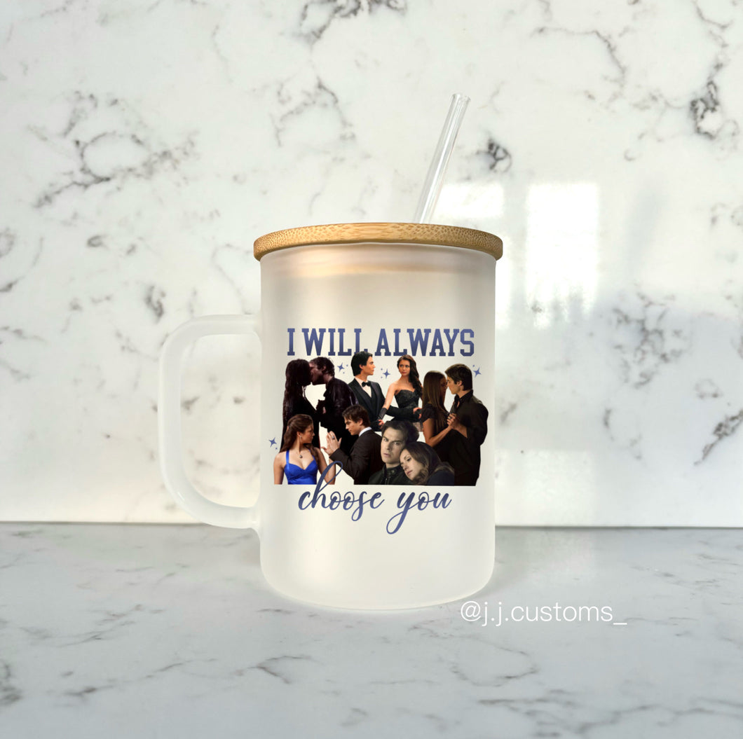 Delena Homage Glass Mug with lid