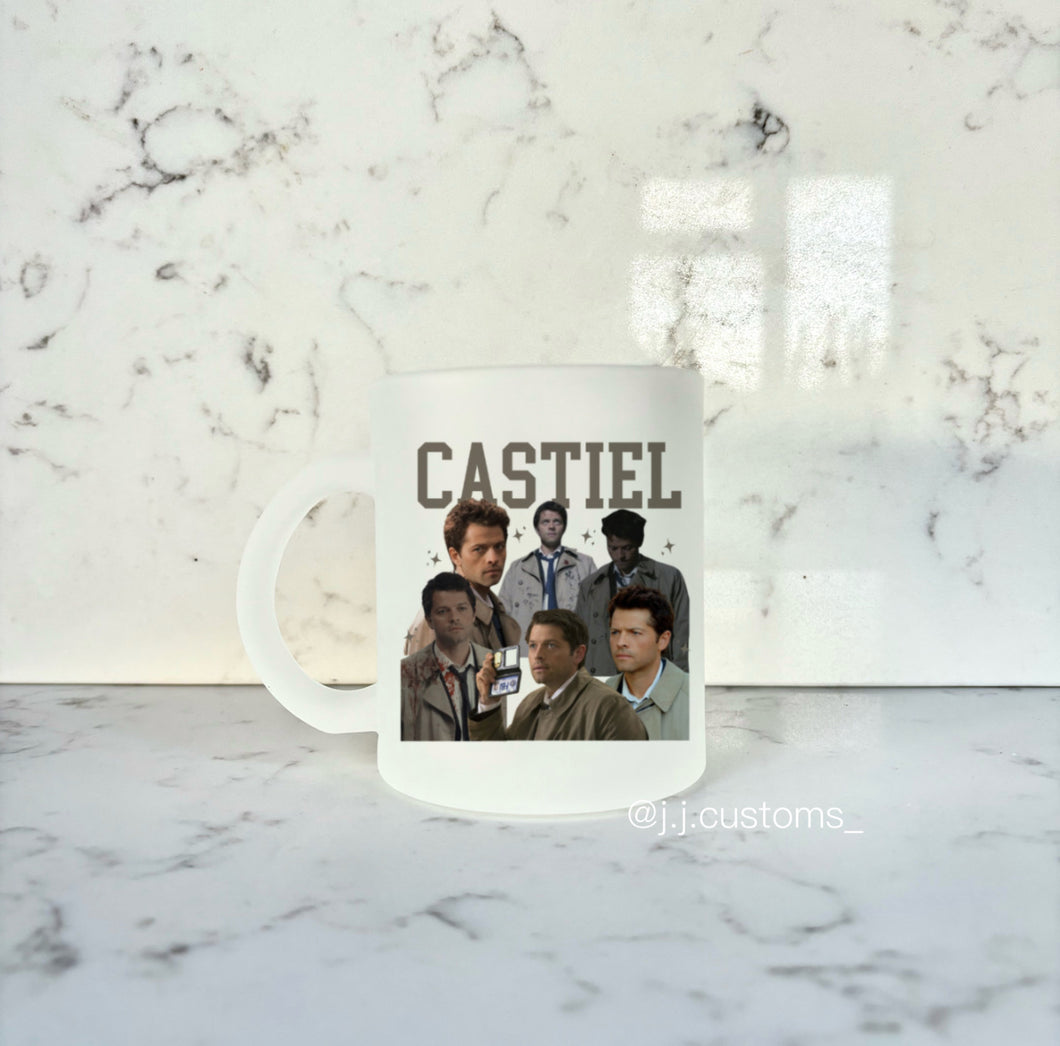 Castiel Homage Glass Mug