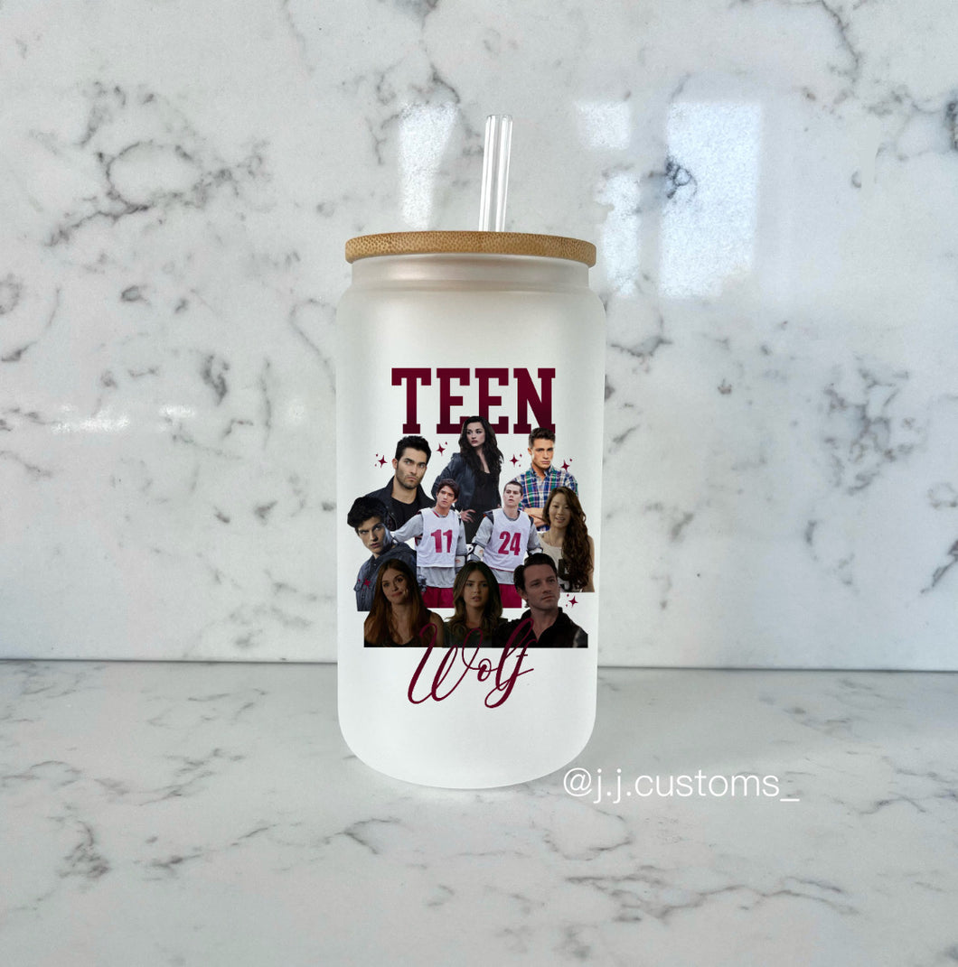 Teen Wolf Homage Glass Tumbler