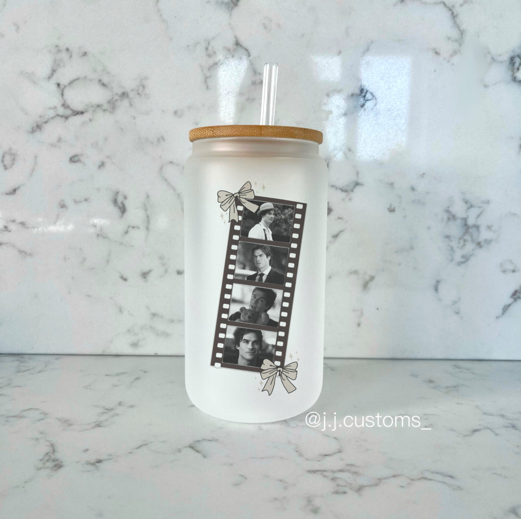 Damon Photo Booth Glass Tumbler