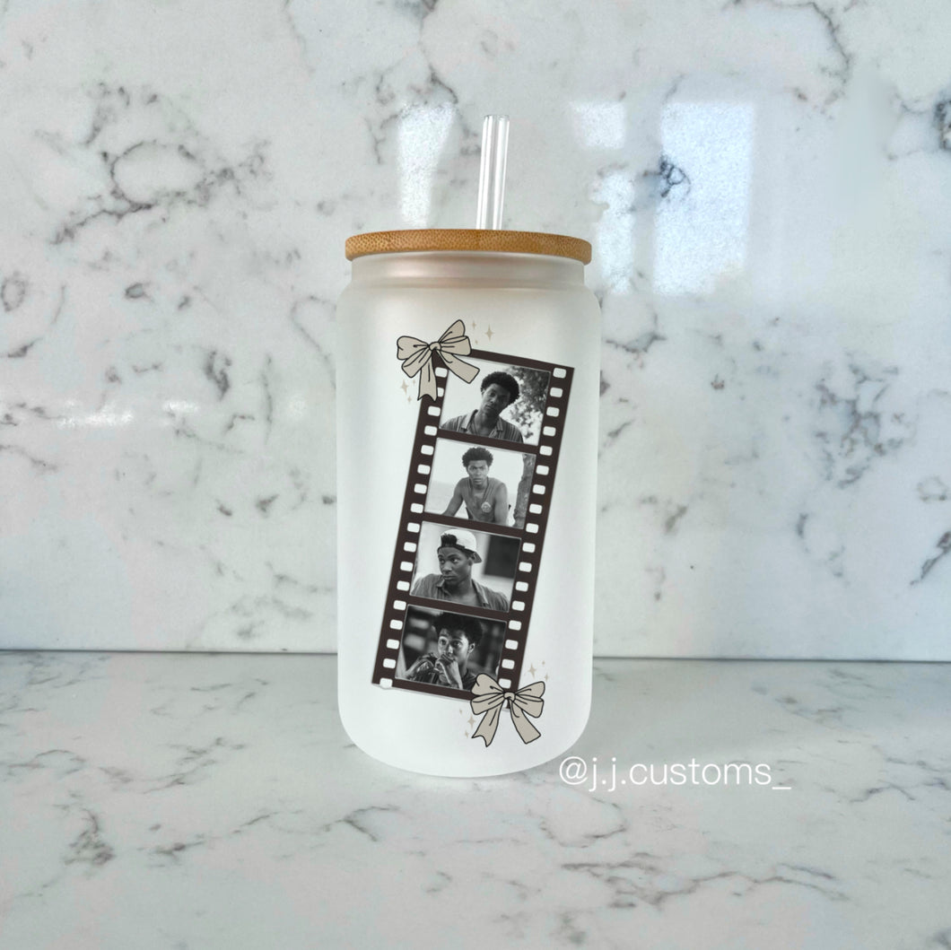 Pope Photo Booth Glass Tumbler