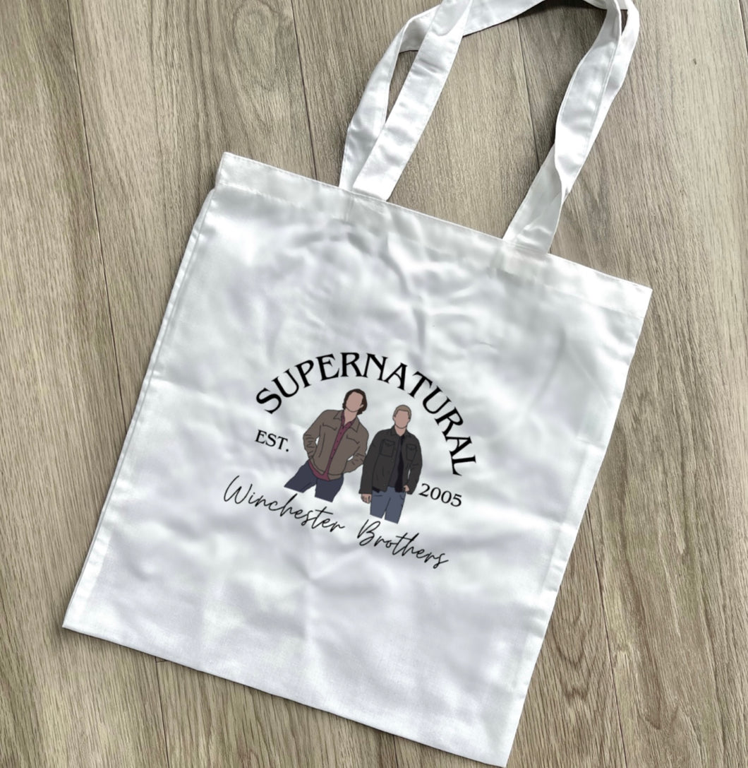 Winchester Brothers Est. tote bag