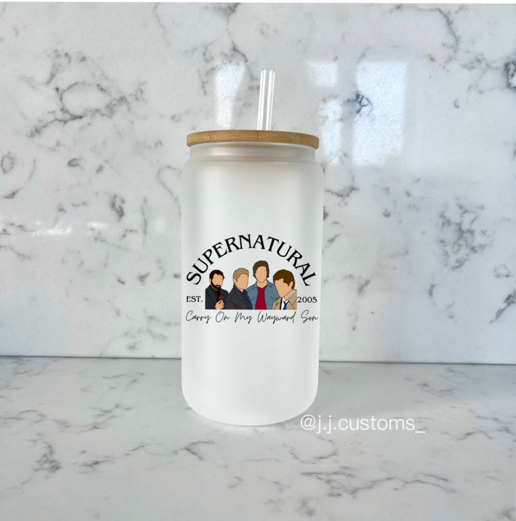 Supernatural Est. Glass Tumbler