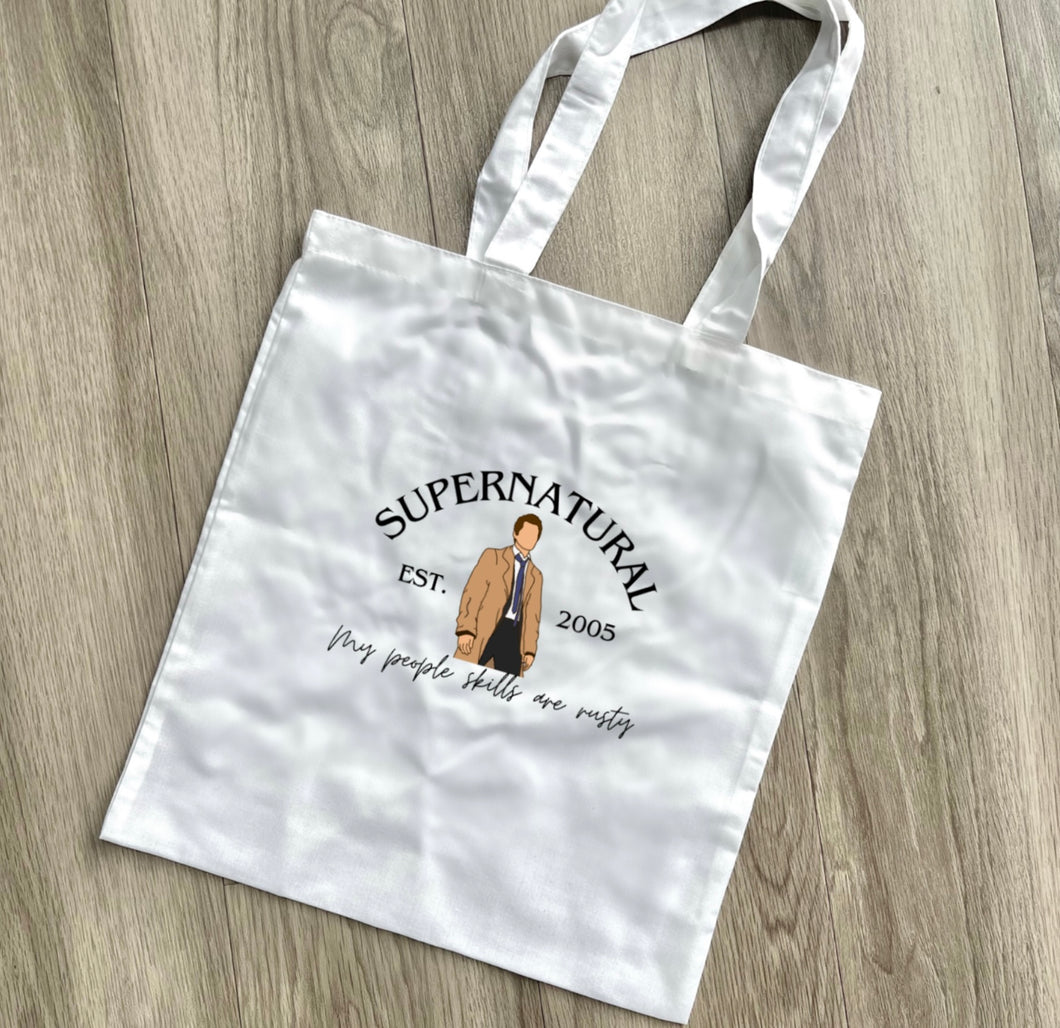 Castiel Est. tote bag