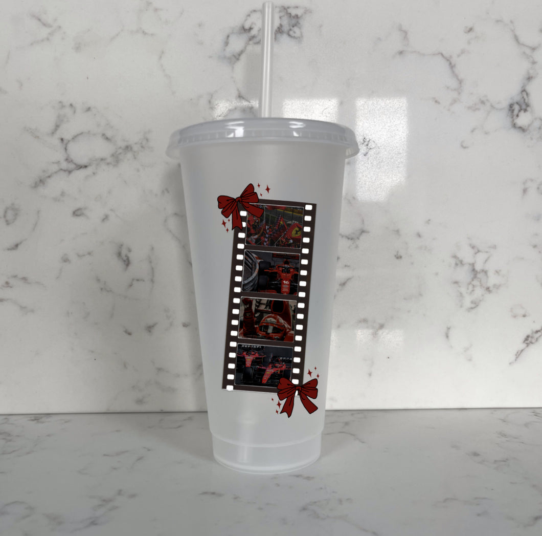 Red Racing Bow Cup