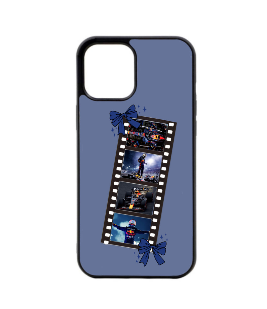 Blue Racing Bow Case