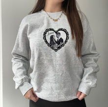 Load image into Gallery viewer, Chenford Lace Heart Sweatshirt

