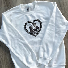 Load image into Gallery viewer, Chenford Lace Heart Sweatshirt

