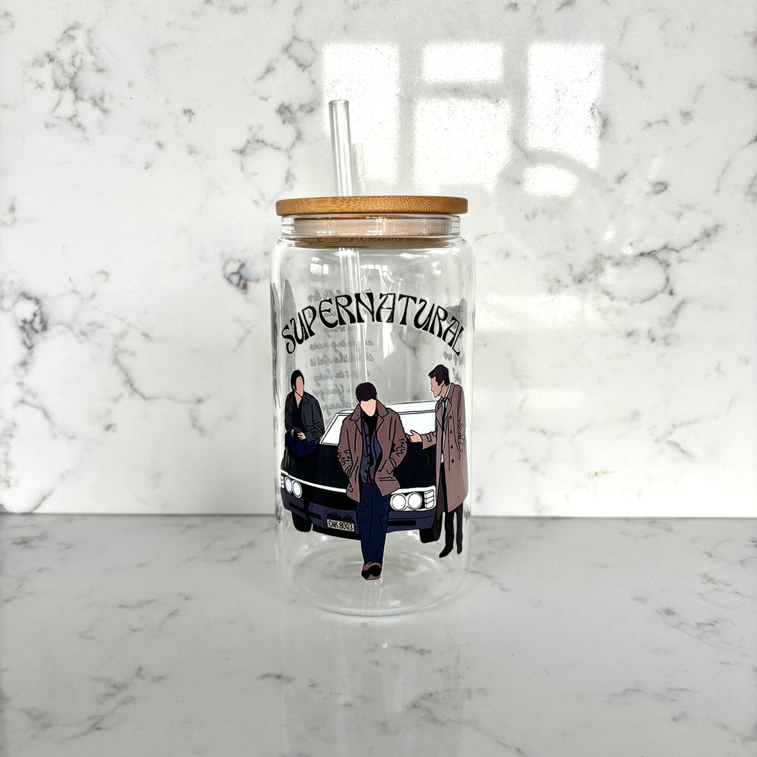 Supernatural Clear Glass Tumbler