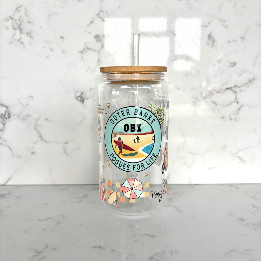 PRE ORDER- OBX Glass Tumbler (ships 26th Nov)