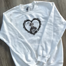 Load image into Gallery viewer, Eddie Lace Heart Sweatshirt
