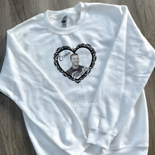 Load image into Gallery viewer, Buck Lace Heart Sweatshirt
