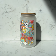 Load image into Gallery viewer, Horror Characters Retro Vibe Glass Tumbler
