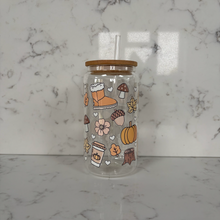 Load image into Gallery viewer, Autumn Vibes Glass Tumbler
