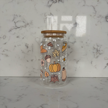 Load image into Gallery viewer, Autumn Vibes Glass Tumbler
