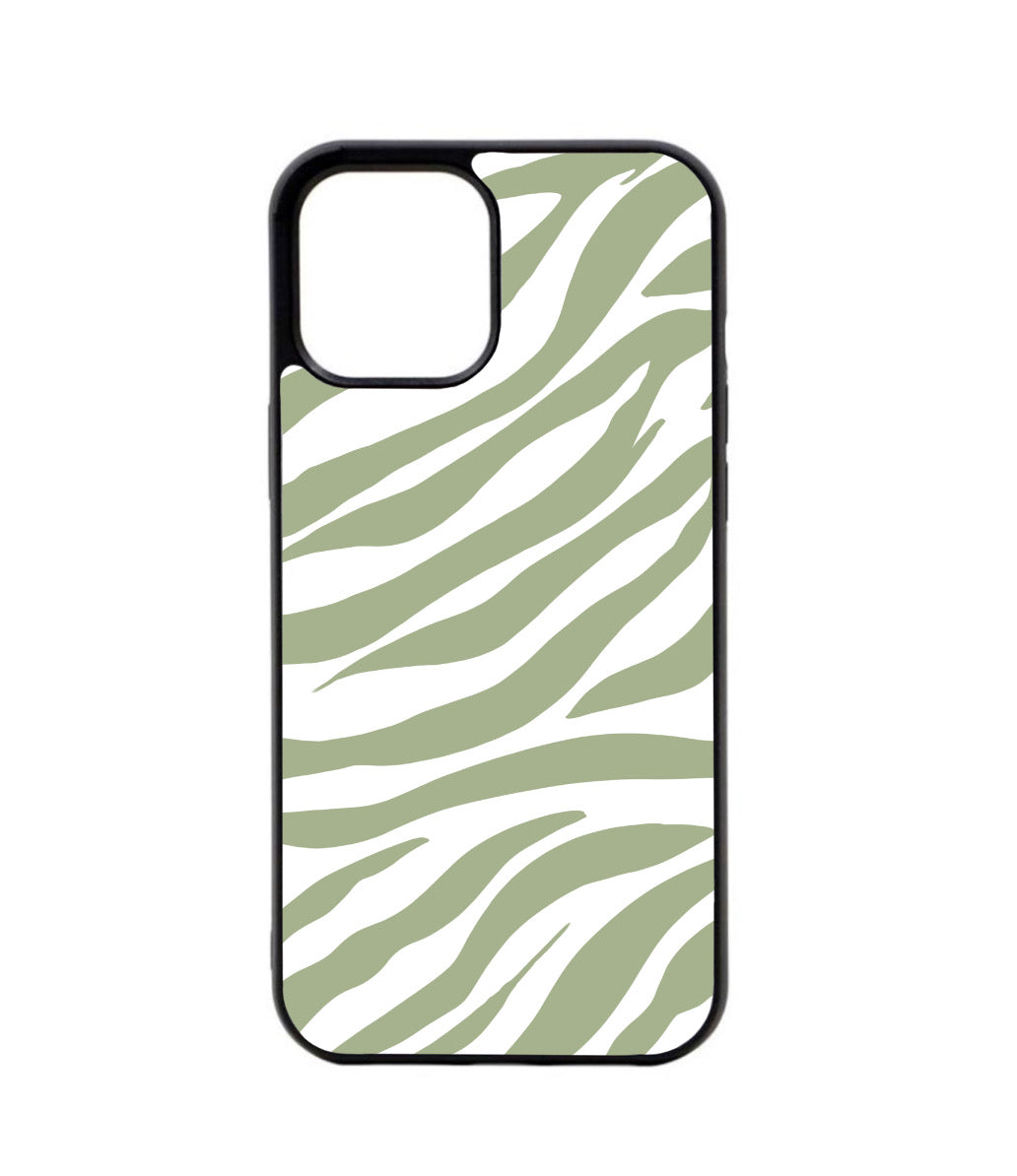 Green Zebra Print Case