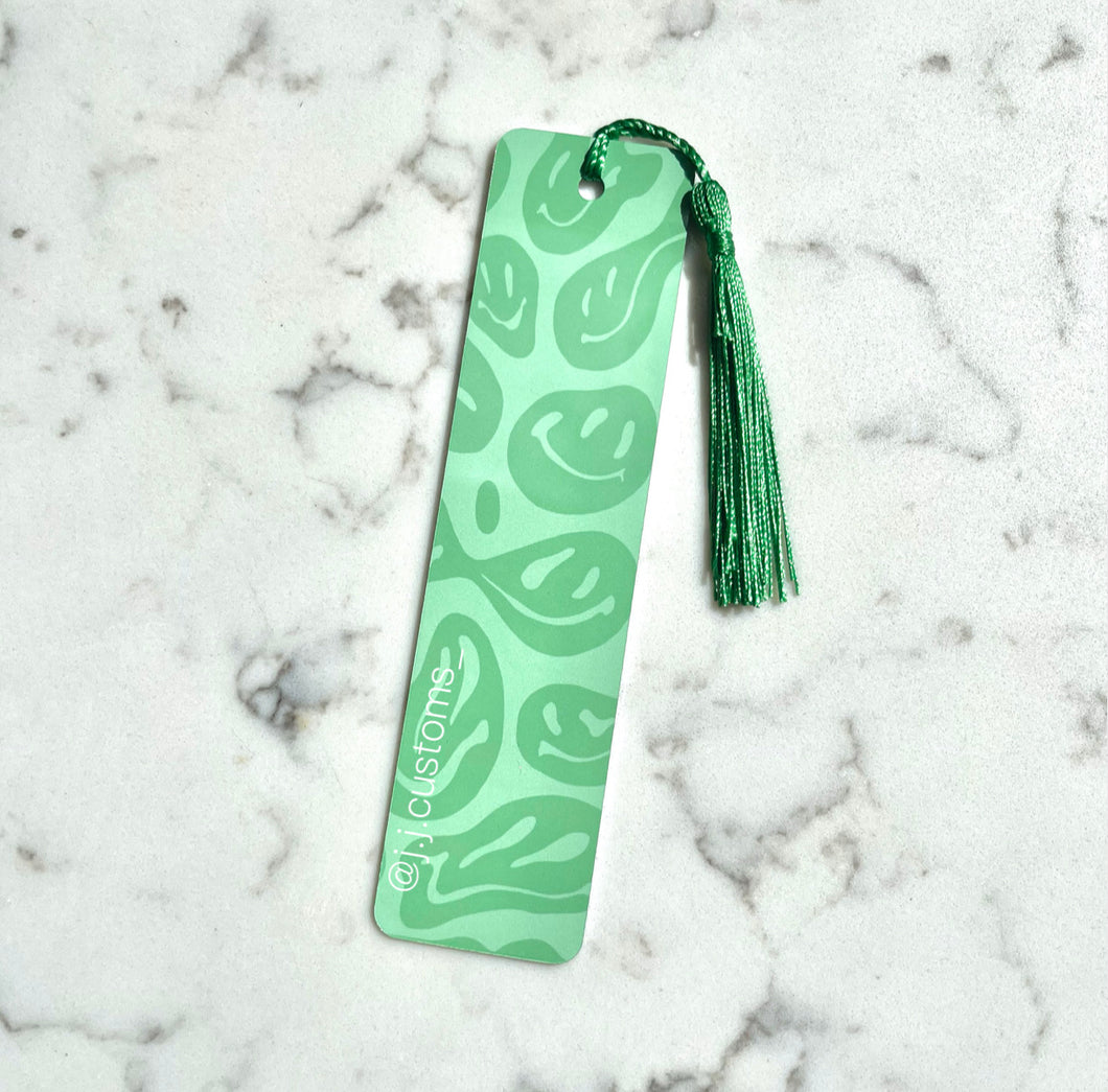 Green Smiley Bookmark