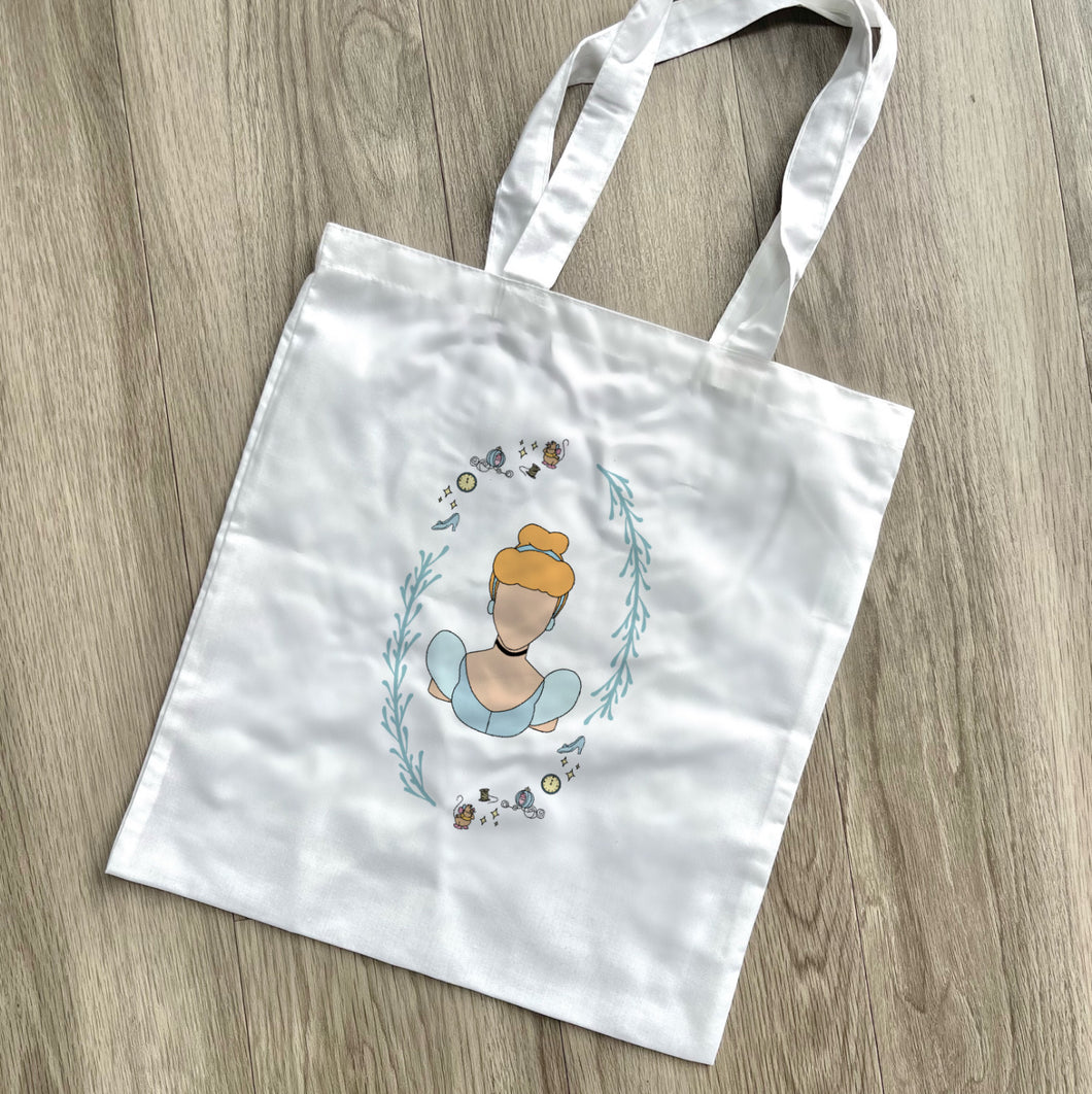 The Glass Slipper Princess tote bag