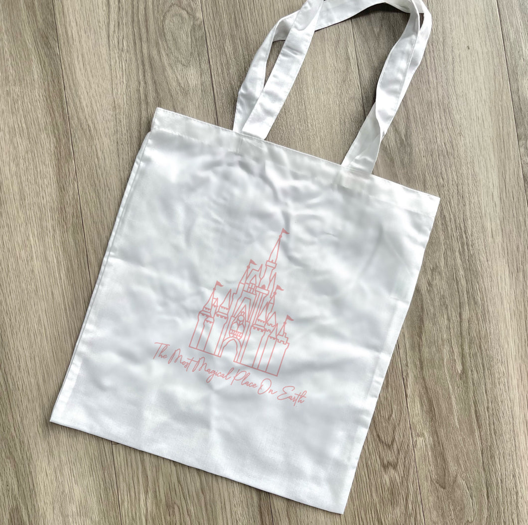 Most Magical Place Pink tote bag