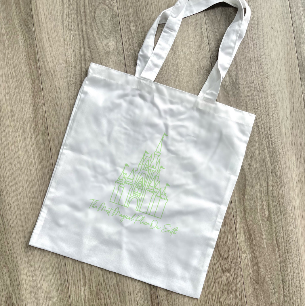 Most Magical Place Green tote bag
