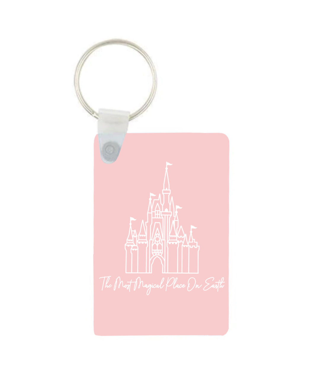 Most Magical Place Pink Keyring
