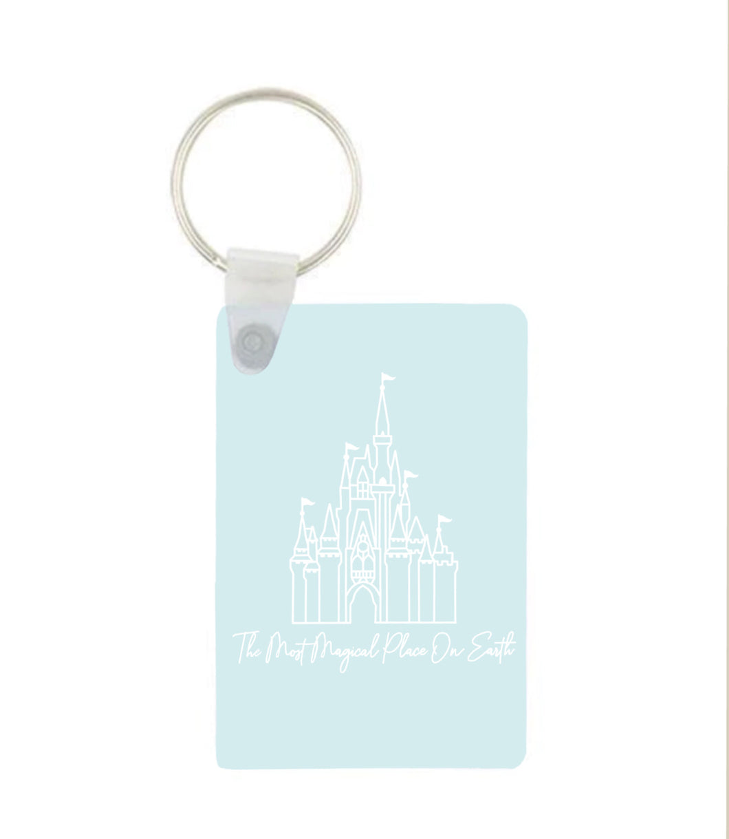 Most Magical Place Blue Keyring