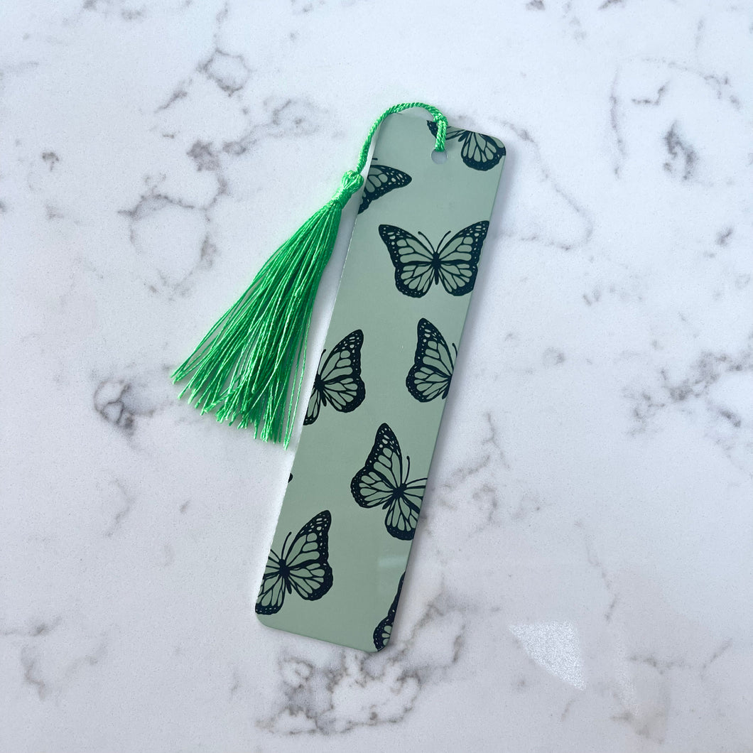Green Butterfly Bookmark