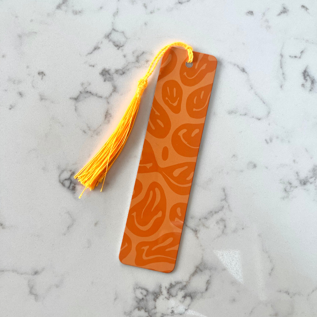 Orange Smiley Bookmark