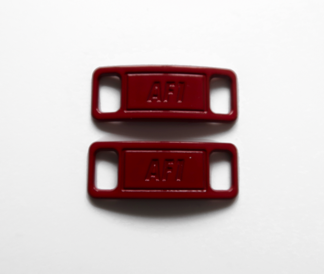 Red AF1 Shoe Buckle